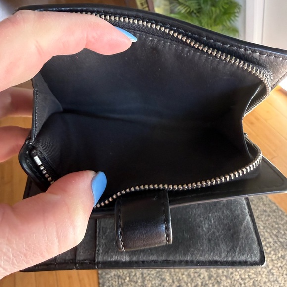 Coach Black and Dark Gray Signature Wallet - Picture 6 of 6